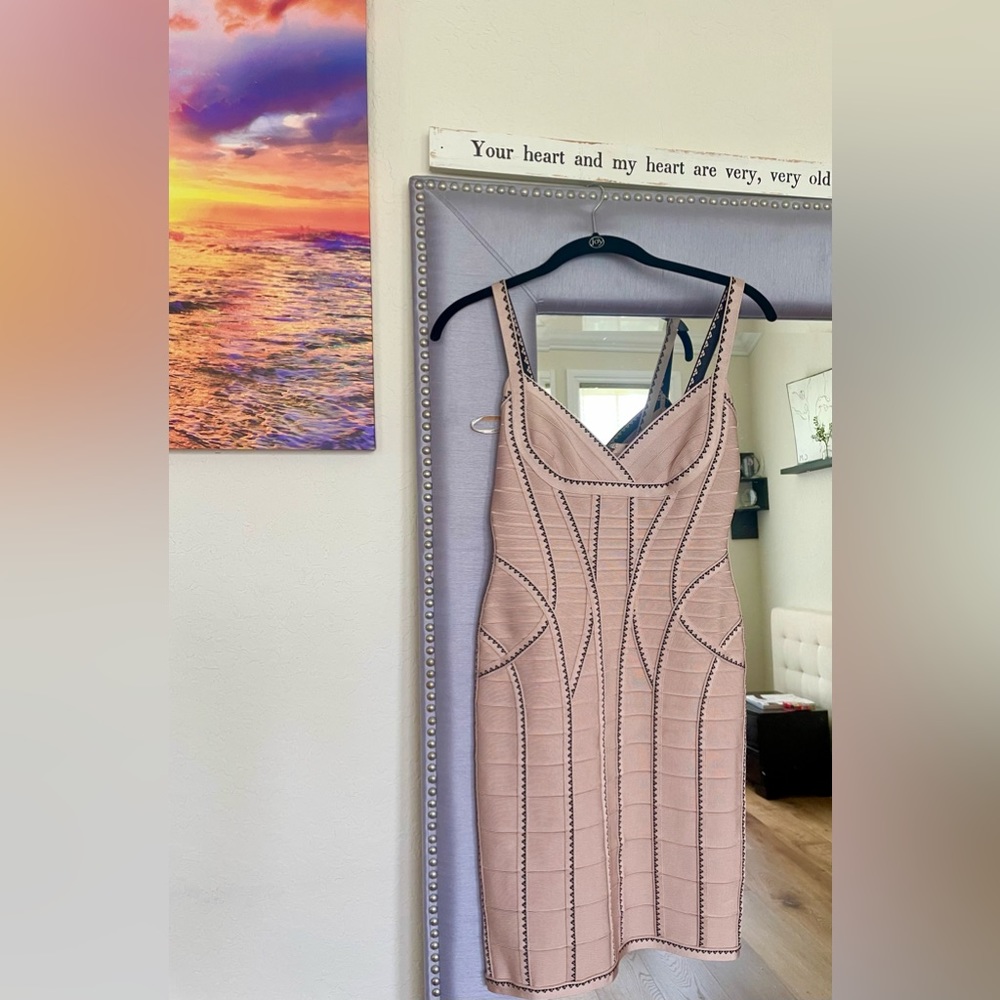 Original Bare Combo Herve Leger dress